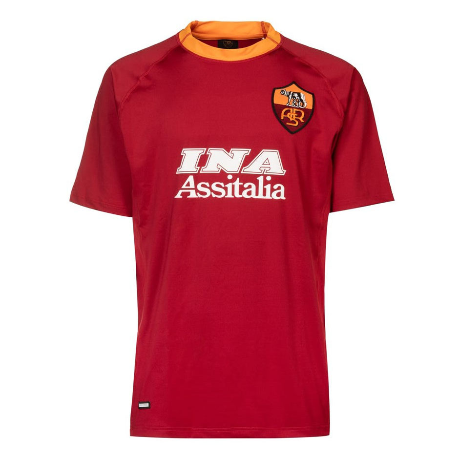 Tailandia Camiseta As Roma 1ª Retro 2000 2001 Rojo